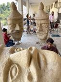 Ravana effigies being prepared at Daresi ground in Ludhiana ahead of Dussehra.(Gurpreet Singh/HT) Ravana effigies being prepared at Daresi ground in Ludhiana ahead of Dussehra.(Gurpreet Singh/HT)