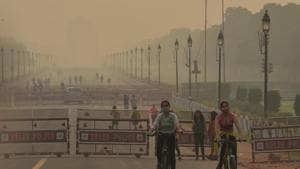 Air quality in Delhi and neighbouring cities of Ghaziabad, Noida, Greater Noida and Gurugram was recorded in the “very poor” category on Thursday.(PTI Photo) Air quality in Delhi and neighbouring cities of Ghaziabad, Noida, Greater Noida and Gurugram was recorded in the “very poor” category on Thursday.(PTI Photo)
