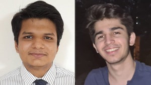 Jayatra Shah (18), and Anuj Doshi (18) both scored 700 out of 720 narks in NEET 2020 examination.(Handout) Jayatra Shah (18), and Anuj Doshi (18) both scored 700 out of 720 narks in NEET 2020 examination.(Handout)