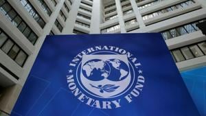 The International Monetary Fund logo is seen during the IMF/World Bank spring meetings in Washington, US.(REUTERS) The International Monetary Fund logo is seen during the IMF/World Bank spring meetings in Washington, US.(REUTERS)