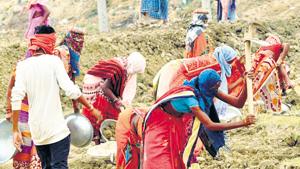 37 lakh migrant workers are estimated to have returned to Uttar Pradesh after the Covid-19 lockdown was announced.(ANI Photo) 37 lakh migrant workers are estimated to have returned to Uttar Pradesh after the Covid-19 lockdown was announced.(ANI Photo)