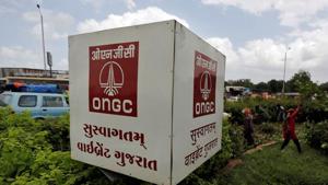 The logo of Oil and Natural Gas Corp's (ONGC) is pictured along a roadside in Ahmedabad.(REUTERS) The logo of Oil and Natural Gas Corp's (ONGC) is pictured along a roadside in Ahmedabad.(REUTERS)