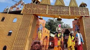 The pillars for the Ayodhya Ram temple are being placed 100-feet deep in the ground and their strength is being tested.(HT Photo/Representative) The pillars for the Ayodhya Ram temple are being placed 100-feet deep in the ground and their strength is being tested.(HT Photo/Representative)