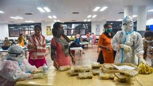 The government-appointed panel has said Covid-19 in India is likely to be over by February 2021.(PTI) The government-appointed panel has said Covid-19 in India is likely to be over by February 2021.(PTI)