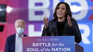 Democratic vice presidential candidate Senator Kamala Harris.(AP file photo) Democratic vice presidential candidate Senator Kamala Harris.(AP file photo)
