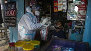 Uttarakhand has so far tested over 9.02 lakh samples for coronavirus of which results of over 13,700 are awaited. (Image used for representation).(AP PHOTO.) Uttarakhand has so far tested over 9.02 lakh samples for coronavirus of which results of over 13,700 are awaited. (Image used for representation).(AP PHOTO.)