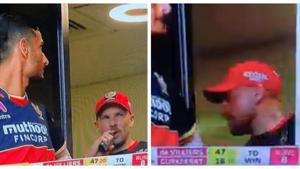 Finch vaping in the dressing room.(Twitter) Finch vaping in the dressing room.(Twitter)