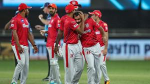 Kings XI Punjab player Mohammed Shami during the Indian Premier League (IPL) T20 cricket match against Mumbai Indians (MI), at Dubai International Cricket Stadium in Dubai.(PTI) Kings XI Punjab player Mohammed Shami during the Indian Premier League (IPL) T20 cricket match against Mumbai Indians (MI), at Dubai International Cricket Stadium in Dubai.(PTI)