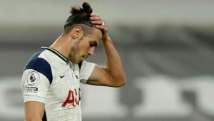 Tottenham Hotspur's Gareth Bale looks dejected after the match.(Pool via REUTERS) Tottenham Hotspur's Gareth Bale looks dejected after the match.(Pool via REUTERS)