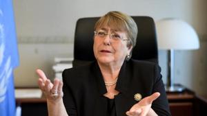 UN human rights chief Michelle Bachelet.(File photo) UN human rights chief Michelle Bachelet.(File photo)
