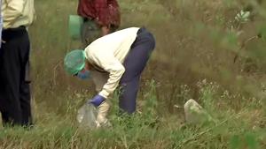 A Central Bureau of Investigation (CBI) team at the spot where the victim of the alleged gang rape was cremated in Hathras.(ANI) A Central Bureau of Investigation (CBI) team at the spot where the victim of the alleged gang rape was cremated in Hathras.(ANI)