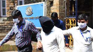 One of the accused in the alleged TRP scam being produced at Esplanade Court in Mumbai, on October 15.(Bhushan Koyande/HT File Photo) One of the accused in the alleged TRP scam being produced at Esplanade Court in Mumbai, on October 15.(Bhushan Koyande/HT File Photo)