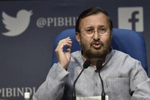 Union minister Prakash Javadekar is seen in this file photo.(Sanjeev Verma/HT Photo) Union minister Prakash Javadekar is seen in this file photo.(Sanjeev Verma/HT Photo)