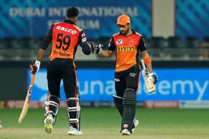 IPL 2020, RR vs SRH Highlights- Rajasthan Royals vs Sunrisers Hyderabad, Indian Premier League Match Today in UAE(IPL/Twitter) IPL 2020, RR vs SRH Highlights- Rajasthan Royals vs Sunrisers Hyderabad, Indian Premier League Match Today in UAE(IPL/Twitter)