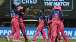 Poto of Rajasthan Royals team from an IPL 2020 match in UAE(IPL/Twitter) Poto of Rajasthan Royals team from an IPL 2020 match in UAE(IPL/Twitter)