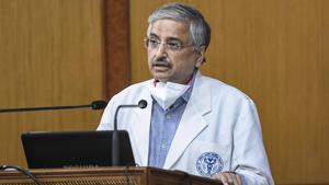 Dr Randeep Guleria, Director of the All India Institute of Medical Sciences (AIIMS).(PTI photo)