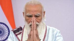 Prime Minister Narendra Modi’s address will be live streamed at select Puja pandals in the state.(PTI Photo) Prime Minister Narendra Modi’s address will be live streamed at select Puja pandals in the state.(PTI Photo)