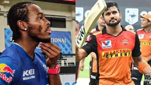 IPL 2020: Manish Pandey and Vijay Shankar played well against Jofra Archer, who was on fire.(Twitter) IPL 2020: Manish Pandey and Vijay Shankar played well against Jofra Archer, who was on fire.(Twitter)