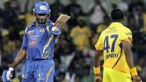 File image of Dwayne Bravo and Kieron Pollard.(IPL) File image of Dwayne Bravo and Kieron Pollard.(IPL)