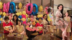 Maanayata Dutt has shared new pictures from her kids’ birthday party.