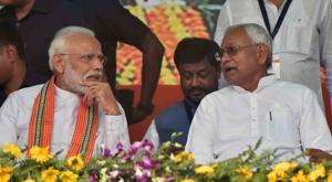 Prime Minister Narendra Modi and Bihar chief minister Nitish Kumar during an election rally, Bhagalpur, Bihar, April 11, 2019.(Santosh Kumar / Hindustan Times) Prime Minister Narendra Modi and Bihar chief minister Nitish Kumar during an election rally, Bhagalpur, Bihar, April 11, 2019.(Santosh Kumar / Hindustan Times)