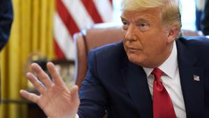 President Donald Trump speaks in the Oval Office of the White House, Friday, Oct. 23, 2020, in Washington.(AP photo) President Donald Trump speaks in the Oval Office of the White House, Friday, Oct. 23, 2020, in Washington.(AP photo)