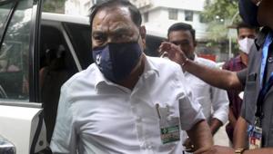 The newly-inducted NCP member Eknath Khadse(PTI photo) The newly-inducted NCP member Eknath Khadse(PTI photo)