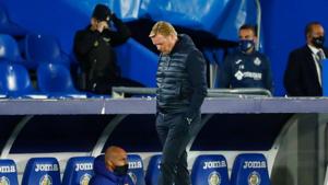 Soccer Football - La Liga Santander - Getafe v FC Barcelona - Coliseum Alfonso Perez, Getafe, Spain - October 17, 2020 FC Barcelona coach Ronald Koeman during the match REUTERS/Juan Medina(REUTERS) Soccer Football - La Liga Santander - Getafe v FC Barcelona - Coliseum Alfonso Perez, Getafe, Spain - October 17, 2020 FC Barcelona coach Ronald Koeman during the match REUTERS/Juan Medina(REUTERS)