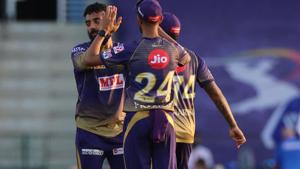 IPL 2020: Varun Chakravarthy floored Delhi Capitals with his five for.(IPL/Twitter) IPL 2020: Varun Chakravarthy floored Delhi Capitals with his five for.(IPL/Twitter)