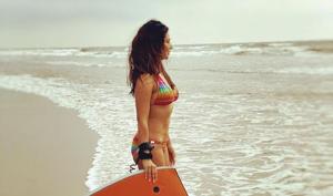 Kim Sharma is missing her beach holiday. Kim Sharma is missing her beach holiday.