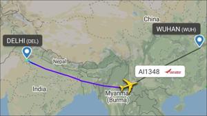 Air India to operate Vande Bharat Mission flight from Delhi to Wuhan on Oct 30(Twitter/CivMilAir) Air India to operate Vande Bharat Mission flight from Delhi to Wuhan on Oct 30(Twitter/CivMilAir)