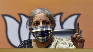 Union Finance Minister Nirmala Sitharaman.(Sanjeev Verma/HT Photo) Union Finance Minister Nirmala Sitharaman.(Sanjeev Verma/HT Photo)