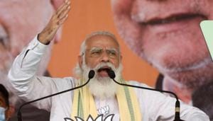 Prime Minister Narendra Modi addressing his first election rally in Bihar, in Sasaram, on October 23,2020 (Photo by Santosh Kumar/ Hindustan Times) Prime Minister Narendra Modi addressing his first election rally in Bihar, in Sasaram, on October 23,2020 (Photo by Santosh Kumar/ Hindustan Times)