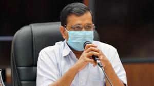 Kejriwal changed water from potted plants and checked other sources of stagnant water at his residence under the campaign.(ANI) Kejriwal changed water from potted plants and checked other sources of stagnant water at his residence under the campaign.(ANI)