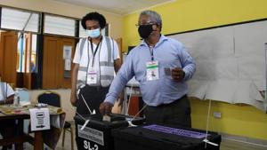 Opposition candidate and Anglican priest Wavel Ramkalawan.(AFP) Opposition candidate and Anglican priest Wavel Ramkalawan.(AFP)