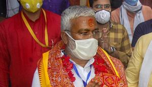 Uttar Pradesh BJP President Swatantra Dev Singh was trying to boost the morale of party workers, local MP has said, defending his comment.(PTI) Uttar Pradesh BJP President Swatantra Dev Singh was trying to boost the morale of party workers, local MP has said, defending his comment.(PTI)