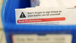 There were 122 ballots inside the box when it was emptied Sunday morning, and 87 of them were still legible and able to be processed, Galvin’s office said.(AP file photo. Representative image) There were 122 ballots inside the box when it was emptied Sunday morning, and 87 of them were still legible and able to be processed, Galvin’s office said.(AP file photo. Representative image)