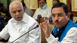 Bengaluru: Union minister Pralhad Joshi said there was no move within the BJP to replace Karnataka Chief Minister BS Yediyurappa(PTI) Bengaluru: Union minister Pralhad Joshi said there was no move within the BJP to replace Karnataka Chief Minister BS Yediyurappa(PTI)