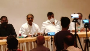 Nationalist Congress Party leader Praful Patel at a press conference in Panaji.(https://twitter.com/praful_patel) Nationalist Congress Party leader Praful Patel at a press conference in Panaji.(https://twitter.com/praful_patel)