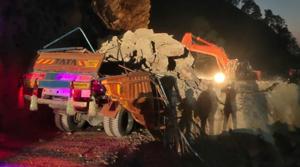 An SDRF team at work at the site of the accident.(HT PHOTO) An SDRF team at work at the site of the accident.(HT PHOTO)