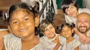 Mandira Bedi has adopted a four-year-old girl child, Tara. Mandira Bedi has adopted a four-year-old girl child, Tara.