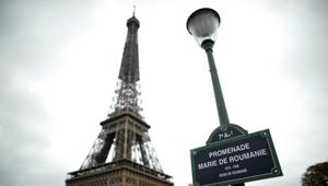 The Promenade Marie de Roumanie plaque is pictured in front of the Eiffel Tower in Paris, France.(REUTERS) The Promenade Marie de Roumanie plaque is pictured in front of the Eiffel Tower in Paris, France.(REUTERS)