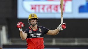 AB de Villiers of Royal Challengers Bangalore.(PTI) AB de Villiers of Royal Challengers Bangalore.(PTI)