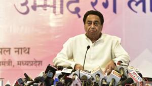 The EC advice came days after the poll body asked Nath to explain his alleged sexist description that triggered much outrage ahead of the crucial by-polls to 28 assembly seats in the state.(File photo) The EC advice came days after the poll body asked Nath to explain his alleged sexist description that triggered much outrage ahead of the crucial by-polls to 28 assembly seats in the state.(File photo)