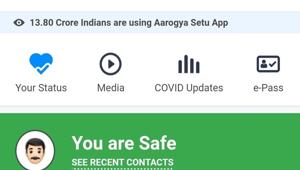 The Centre said the app was developed in a record time of around 21 days. (Aarogya Setu) The Centre said the app was developed in a record time of around 21 days. (Aarogya Setu)