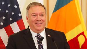 US Secretary of State Mike Pompeo speaks during a joint press briefing with Sri Lankan Foreign Minister Dinesh Gunawardena in Colombo, Sri Lanka, Wednesday, Oct. 28, 2020 (AP Photo/Eranga Jayawardena, Pool) US Secretary of State Mike Pompeo speaks during a joint press briefing with Sri Lankan Foreign Minister Dinesh Gunawardena in Colombo, Sri Lanka, Wednesday, Oct. 28, 2020 (AP Photo/Eranga Jayawardena, Pool)