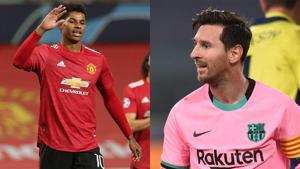 Marcus Rashford and Lionel Messi were the goal-scorers.(Getty Images) Marcus Rashford and Lionel Messi were the goal-scorers.(Getty Images)