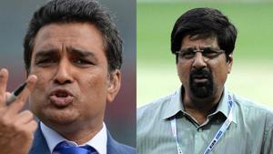 File images of Sanjay Manjrekar (L) and Kris Srikkanth.(Getty Images) File images of Sanjay Manjrekar (L) and Kris Srikkanth.(Getty Images)