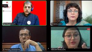 The clean air initiative of the school was hugely appreciated during the webinar.(HT Photo) The clean air initiative of the school was hugely appreciated during the webinar.(HT Photo)