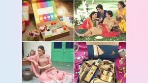 Clockwise: Nirmalaya, Varsha Label, Blue Nectar, Maisara Clothing(Digpu) Clockwise: Nirmalaya, Varsha Label, Blue Nectar, Maisara Clothing(Digpu)